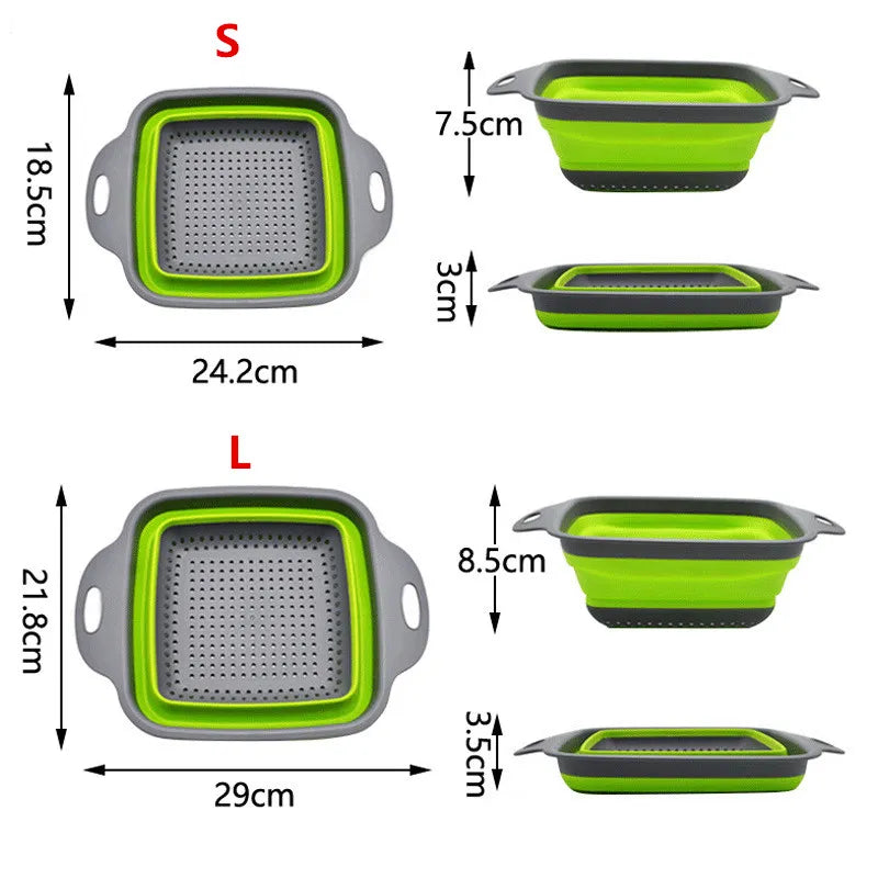 Folding Silicone Drain Basket - Home Items Direct