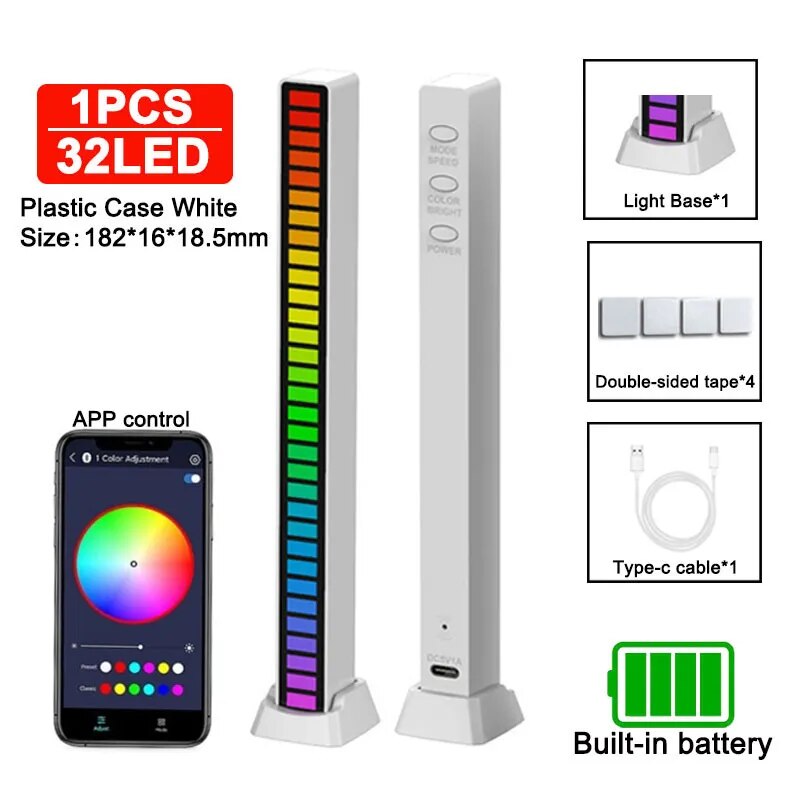 RGB Noise Activated Lights - Home Items Direct