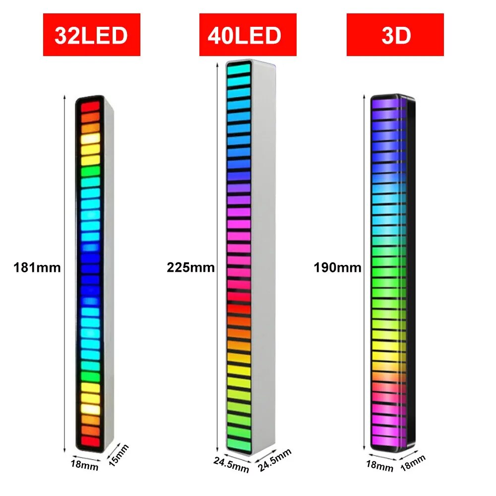 RGB Noise Activated Lights - Home Items Direct