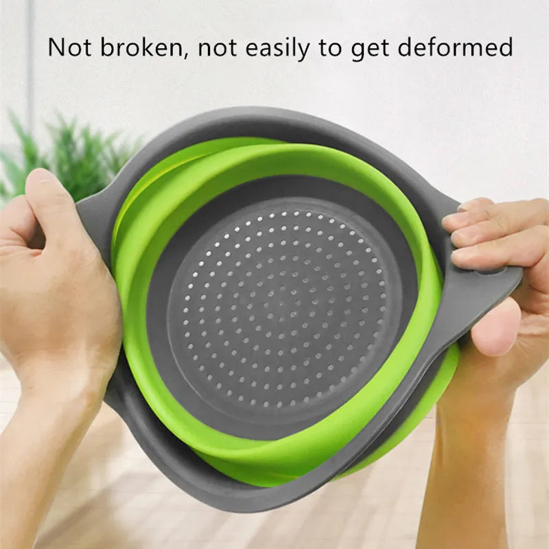 Folding Silicone Drain Basket - Home Items Direct