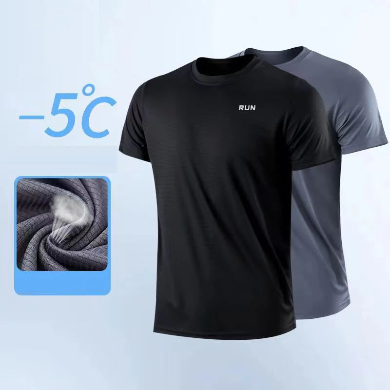 Men's Quick Dry Short Sleeve Gym Top - Home Items Direct