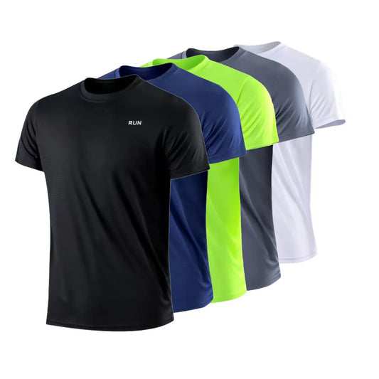 Men's Quick Dry Short Sleeve Gym Top - Home Items Direct