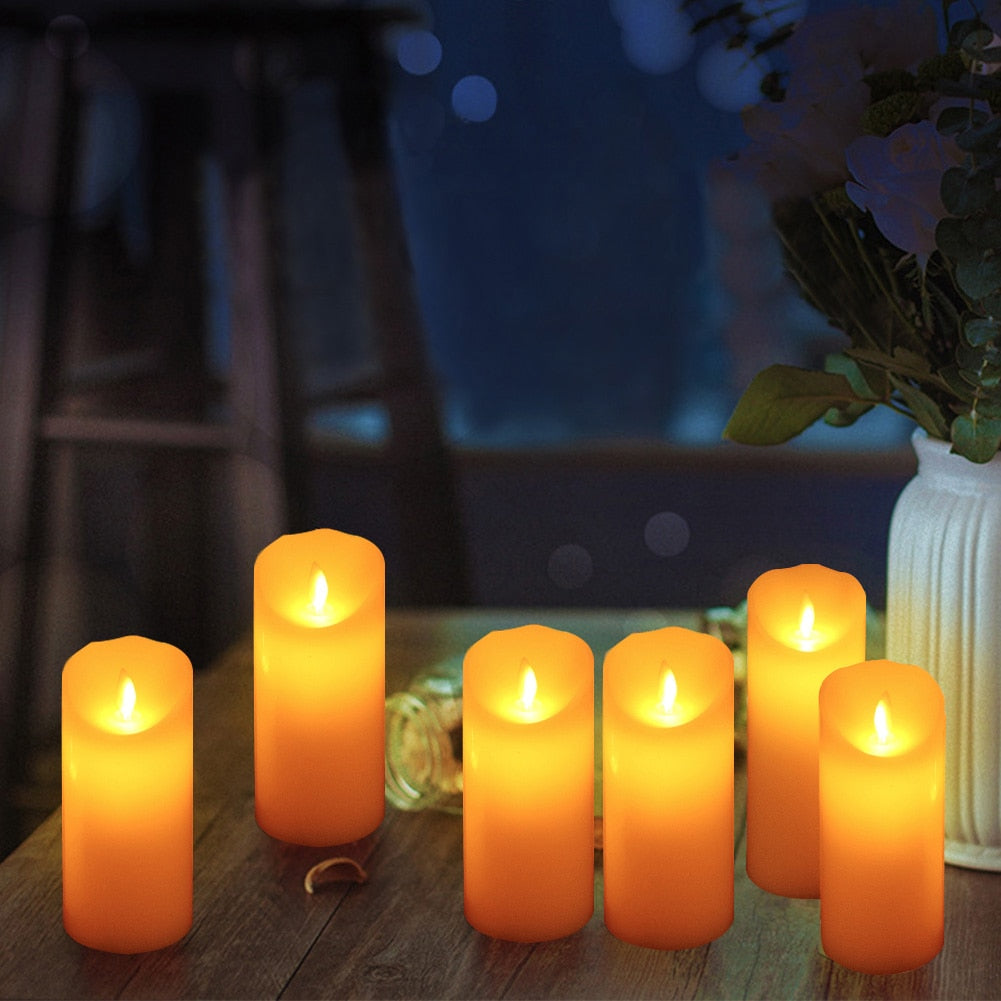 LED Flameless Candles - 6 Pieces - Home Items Direct