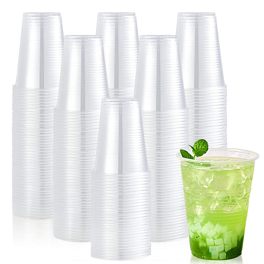 Disposable Clear Plastic Cups - 200ml - Home Items Direct