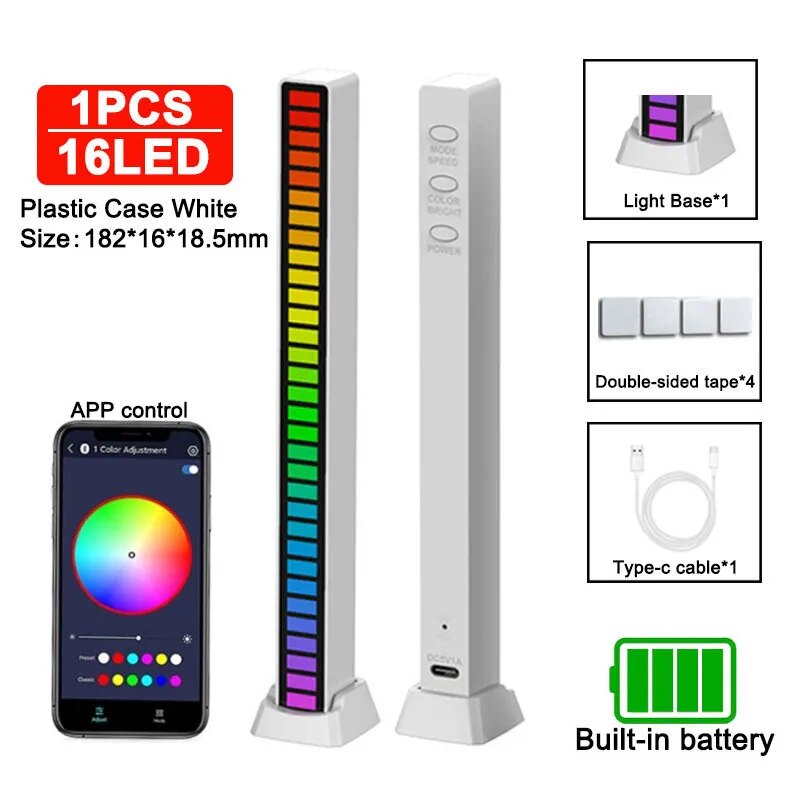 RGB Noise Activated Lights - Home Items Direct