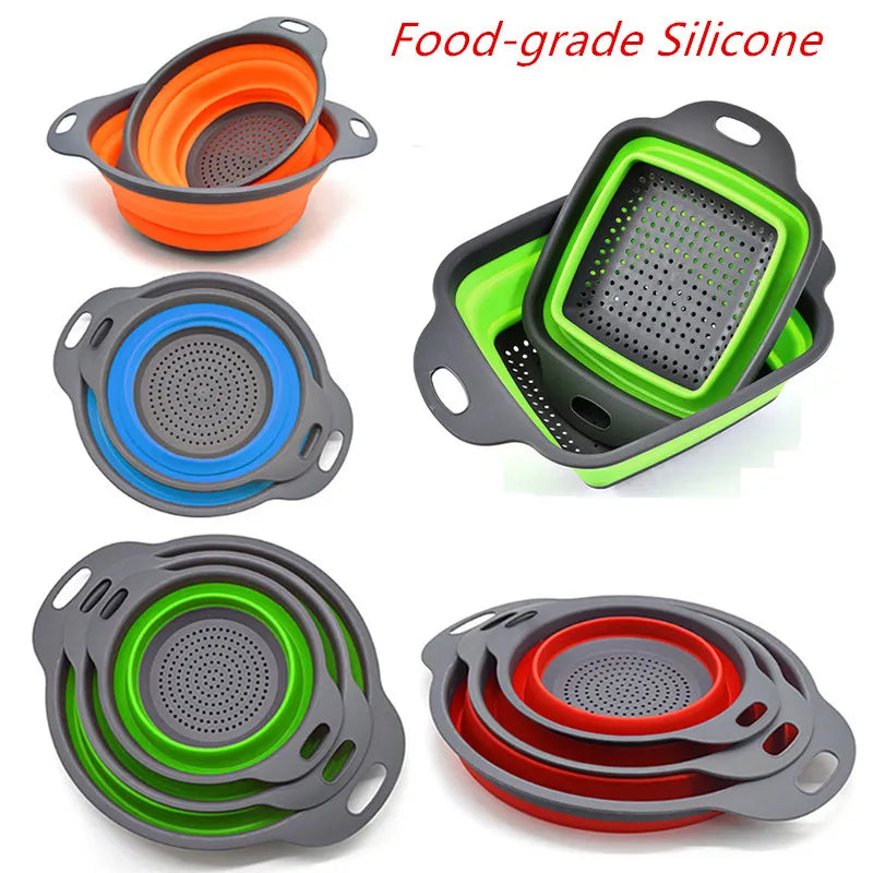 Folding Silicone Drain Basket - Home Items Direct