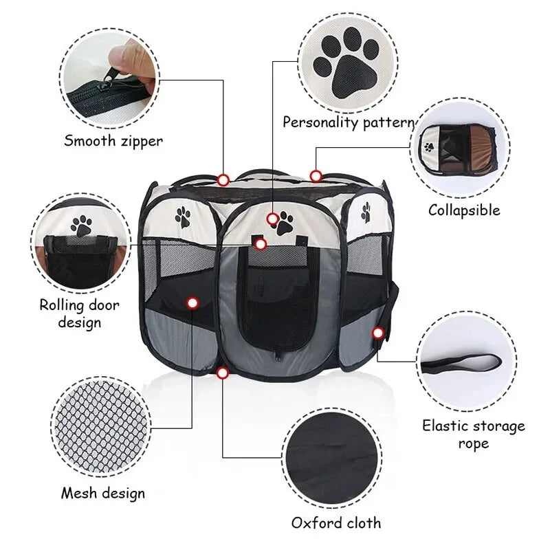 Portable Pet Kennel - Home Items Direct