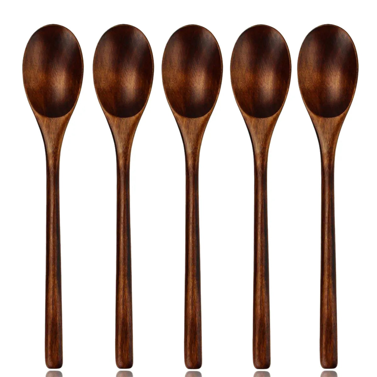 5 Wooden Spoons - Home Items Direct