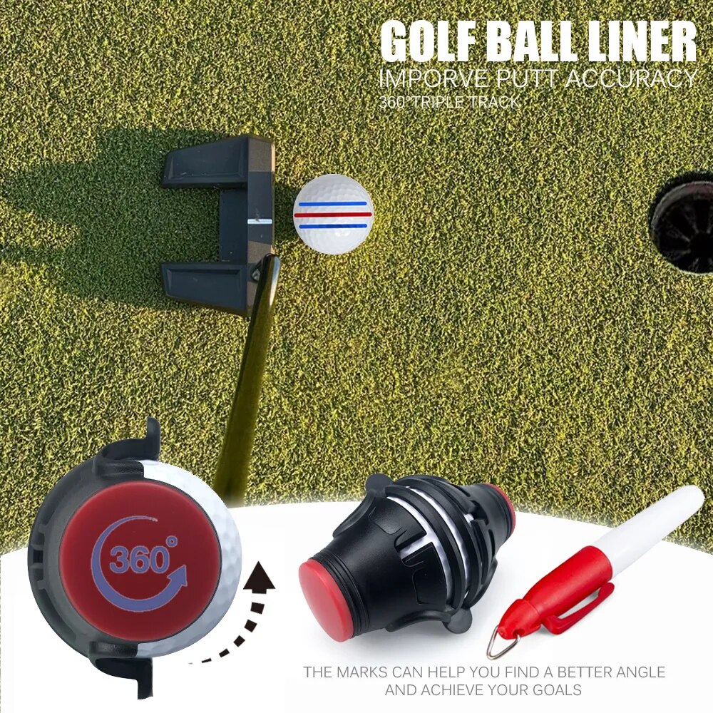 360 Degree Golf Ball Template Marker - Home Items Direct