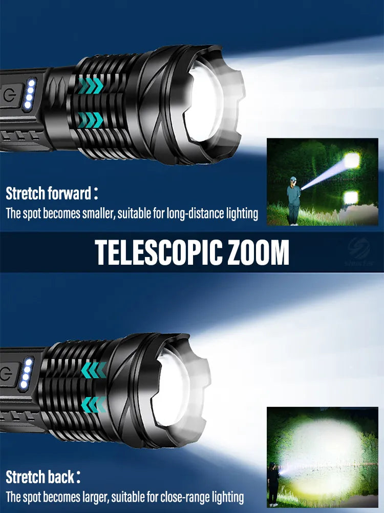 High-power LED Rechargeable Torch - Home Items Direct