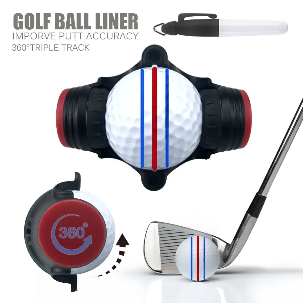 360 Degree Golf Ball Template Marker - Home Items Direct