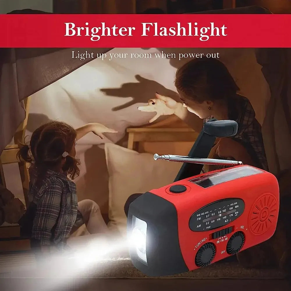 Solar Powered Camping Light with AM/FM Radio - Home Items Direct