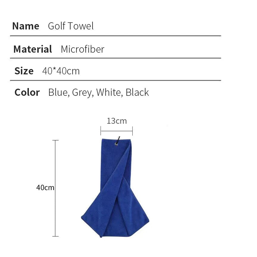 Tri-fold Microfiber Golf Towel - Home Items Direct