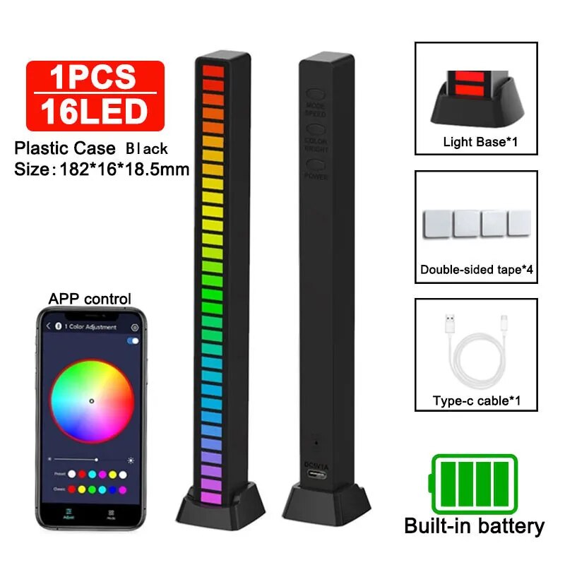 RGB Noise Activated Lights - Home Items Direct