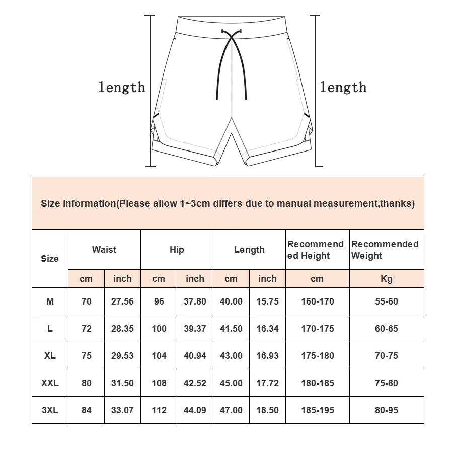 Men's Fitness Shorts - Home Items Direct