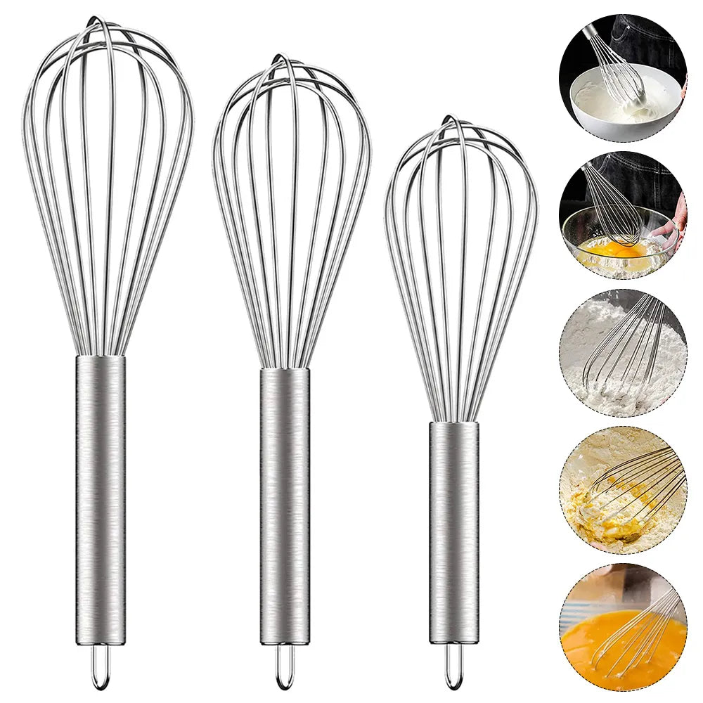 8/10/12 Inch Stainless Steel Whisk - Home Items Direct