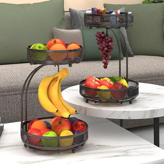 Black Fruit Display Rack - Home Items Direct