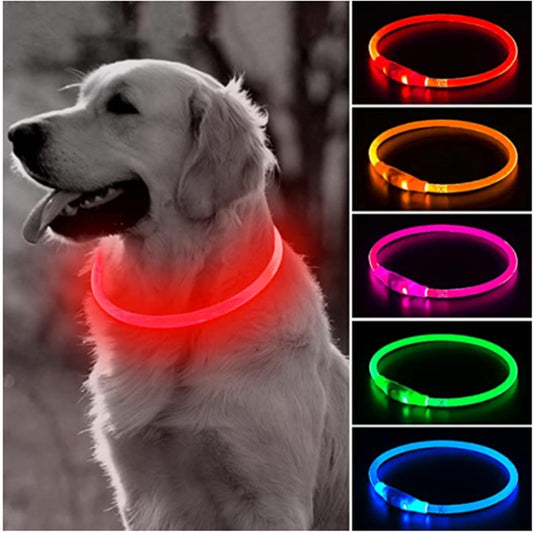 LED Pet Collar Light - USB Charging - Home Items Direct