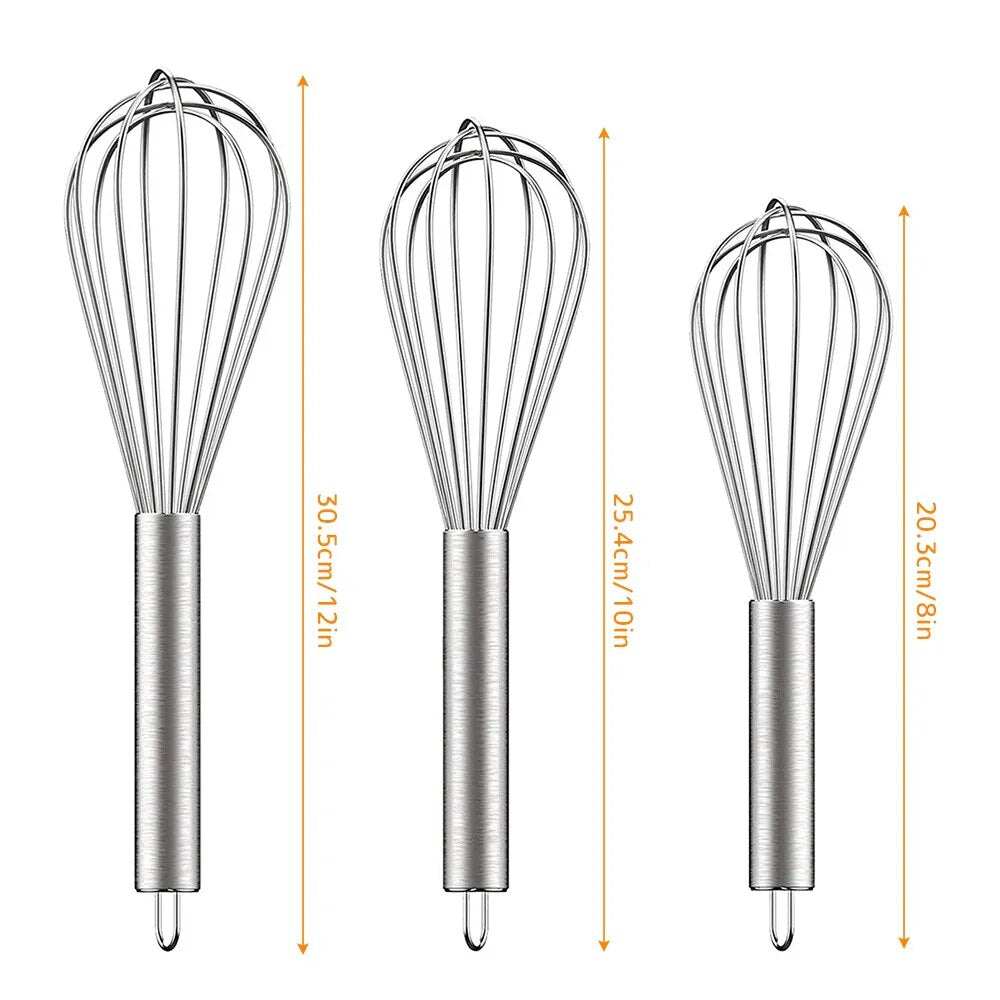 8/10/12 Inch Stainless Steel Whisk - Home Items Direct