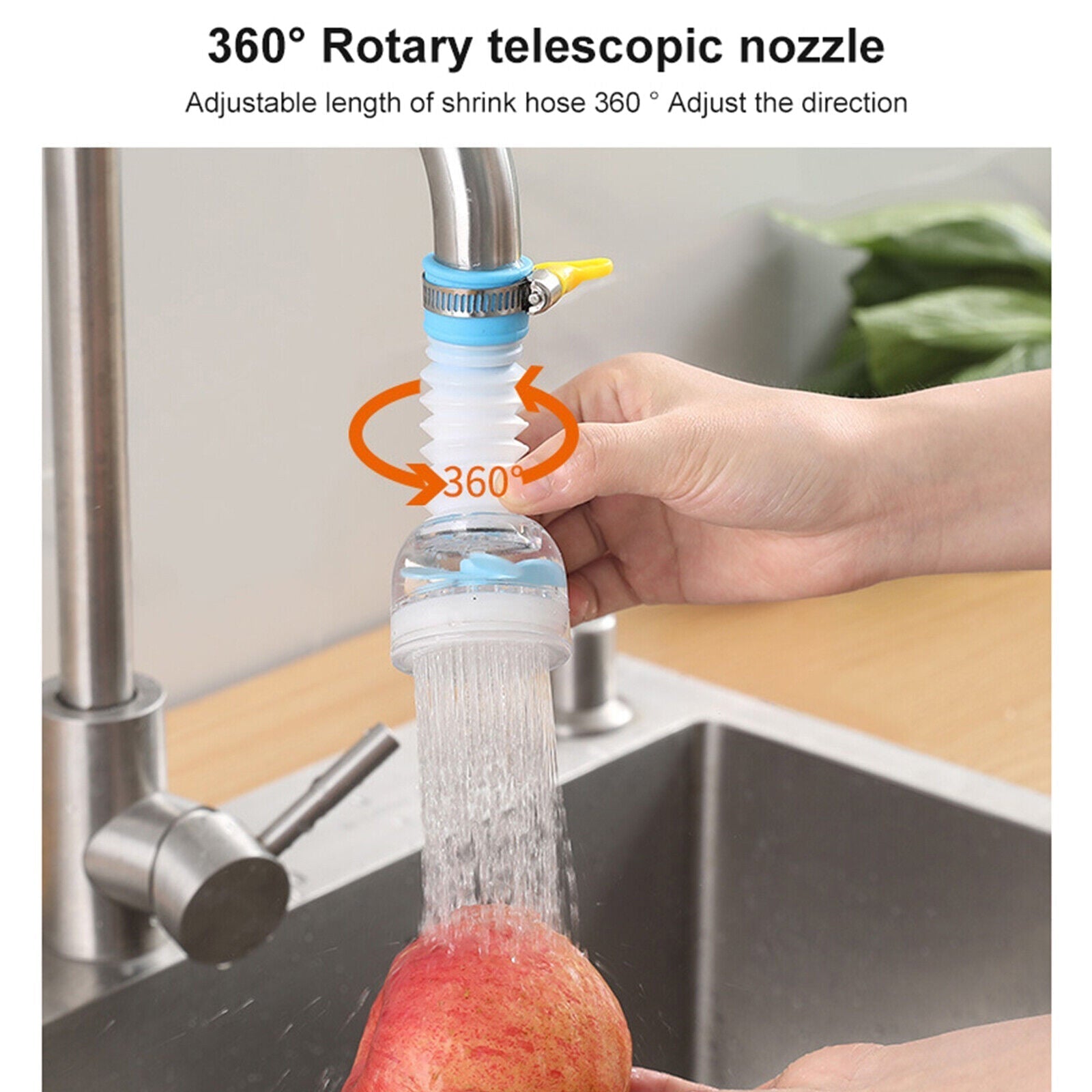 360-Rotation Kitchen Sink Faucet Extenders - Home Items Direct